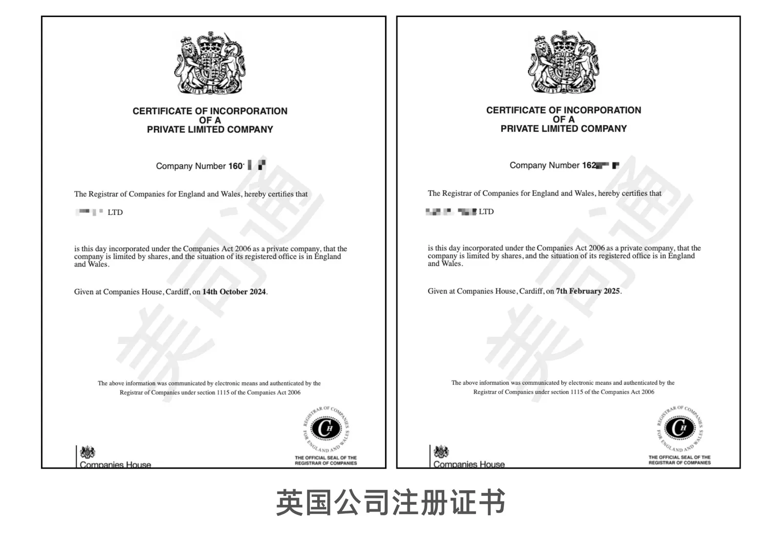 美司通交付的美国公司注册证书
